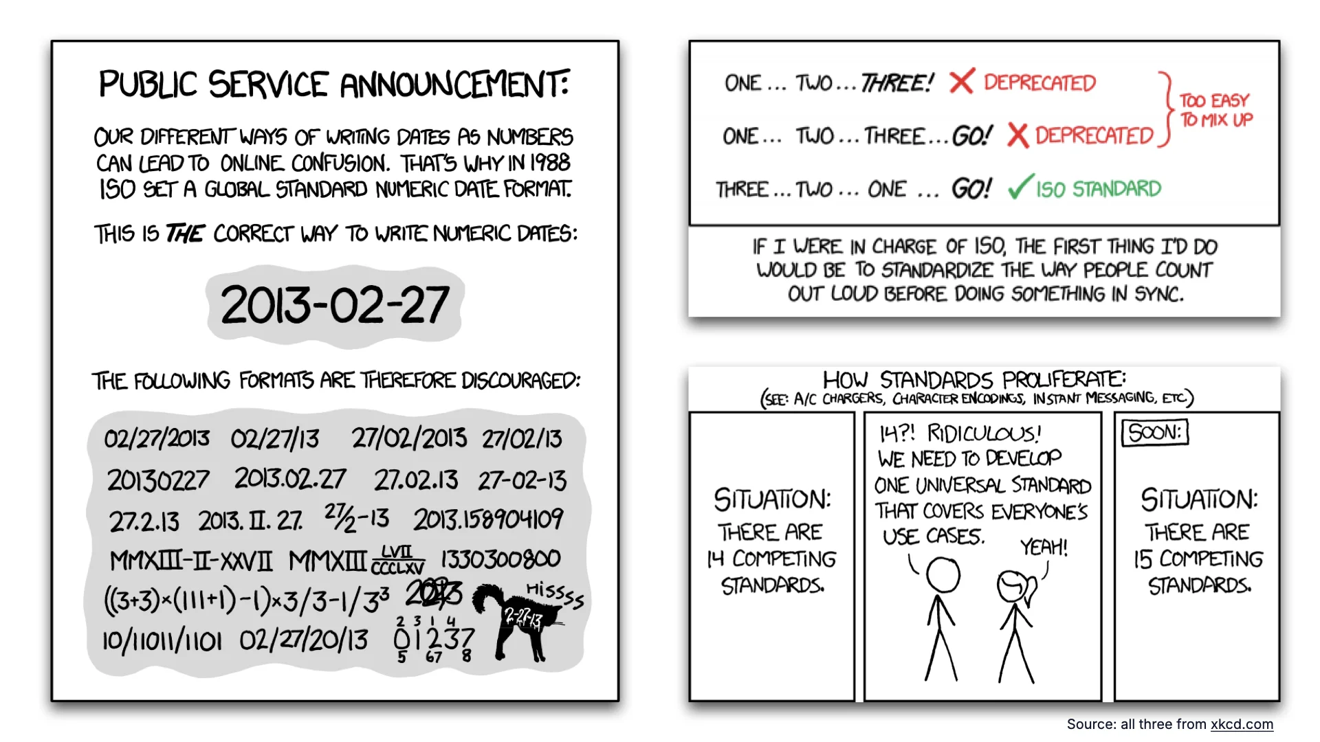 Diapositiva 11: el XKCD sobre los estándares