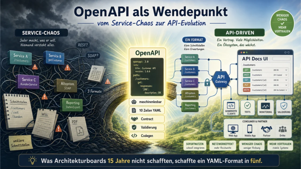 OpenAPI como punto de inflexión del caos de servicios al enfoque API-driven