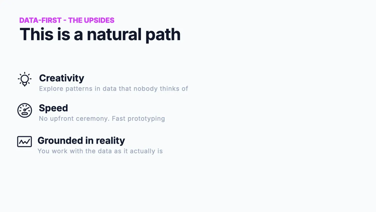 Es un camino natural: creatividad, velocidad, anclado en la realidad