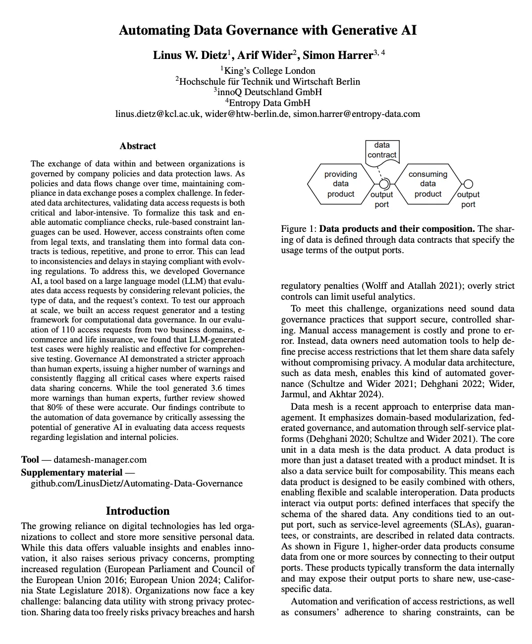 Data Contracts Paper angenommen für die ICWS 2026